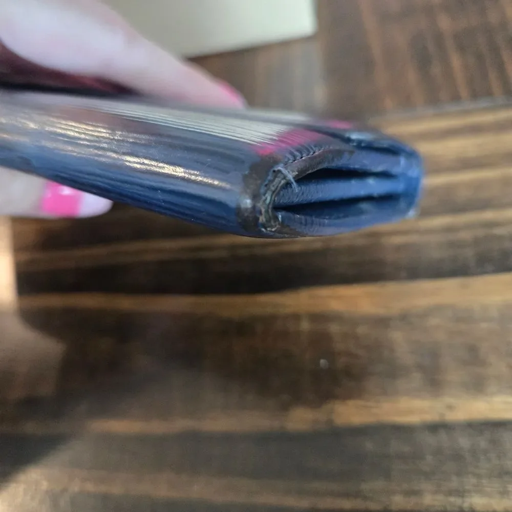 Authentic Louis Vuitton Blue Epi Long Wallet